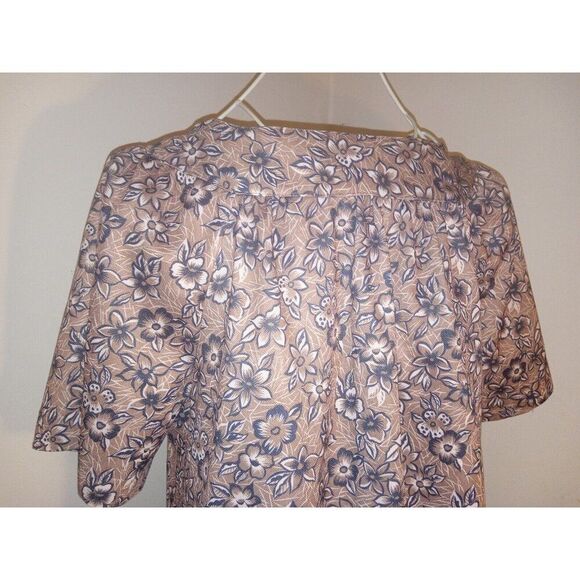 5/$25 60s Size A6 Muumuu House Coat Robe Dress MOD Flower Power Pockets Nightie - Picture 9 of 12